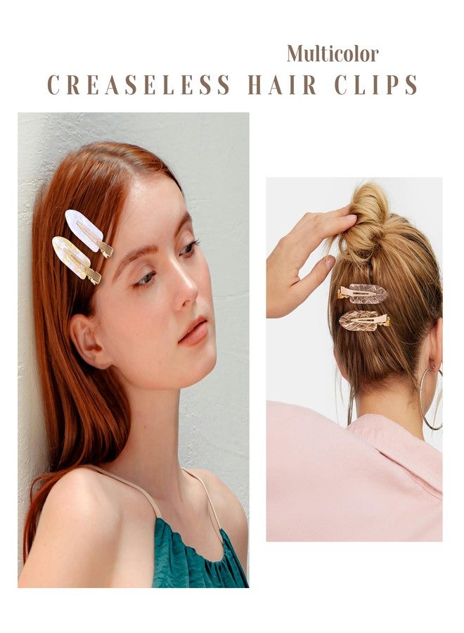Cptots No Crease Creaseless No Bend Hair Clips For Styling Non Slip Flat Clips For Makeup Hair Accessories For Women,White Gold Color,12 PCS - Image 5